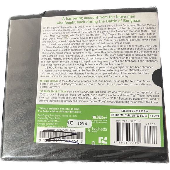 13 Hours In Benghazi Unabridged CD Audiobook by Mitchell Zuckoff 7 CDs 8 Hrs - Picture 3 of 5
